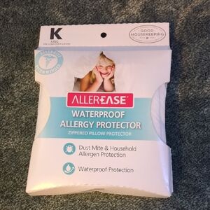 AllerEase King Waterproof Allergy Pillow Protector